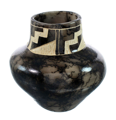 Native American Navajo Horse Hair Pottery JX130451